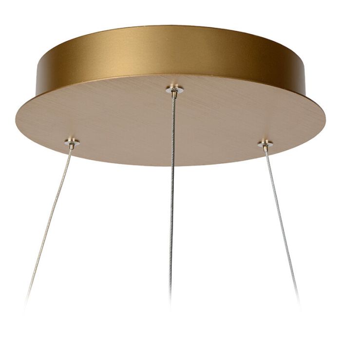 Brass pendant light modern, Vidal, 48W, 2700K LED