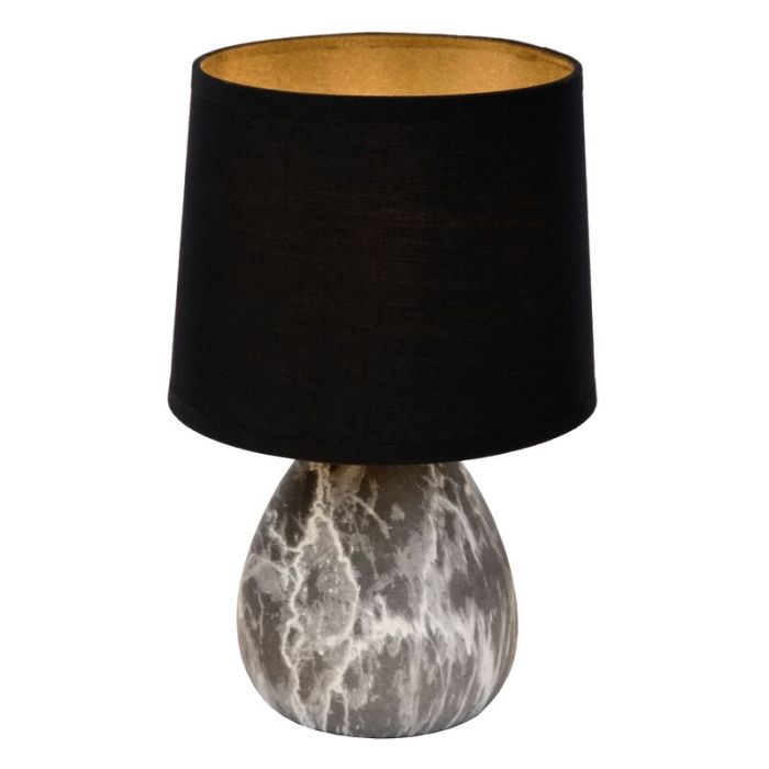 Ceramic table lamp white, Marmo, with switch
