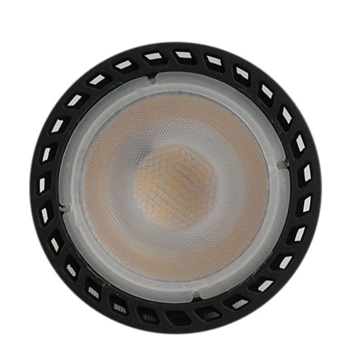 Dimmable Lucide GU10 LED light bulb, Jordan, black, 5w, 2200K