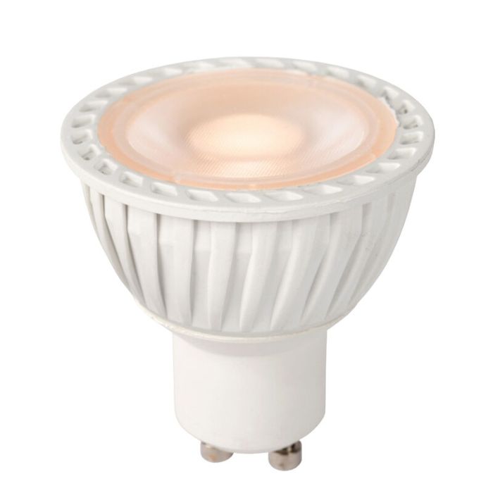 Dimmable Lucide GU10 LED light bulb, Jordan, white, 5w, 2200K