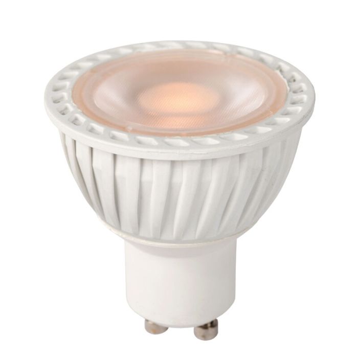 Dimmable Lucide GU10 LED light bulb, Jordan, white, 5w, 2200K