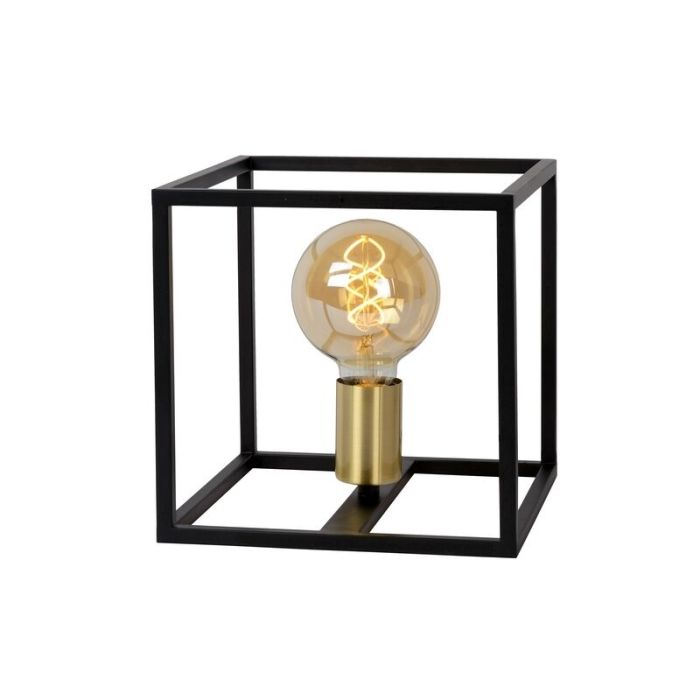Golden table lamp modern, Ruben, with switch
