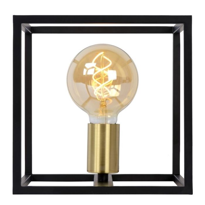 Golden table lamp modern, Ruben, with switch