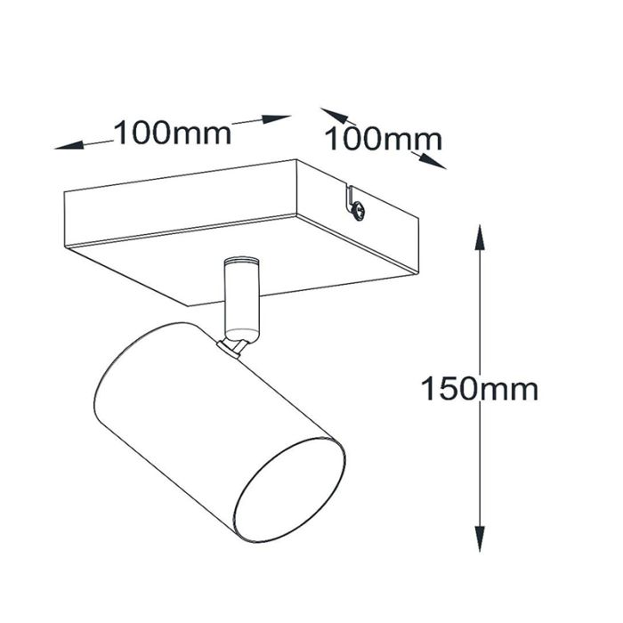 Black wall light modern, Amigo