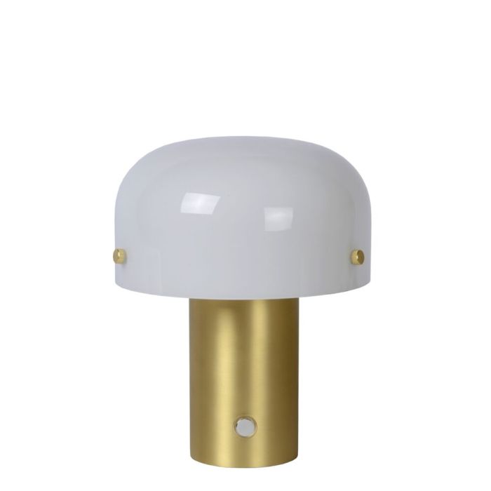 Golden table lamp rustic, Timon, with switch