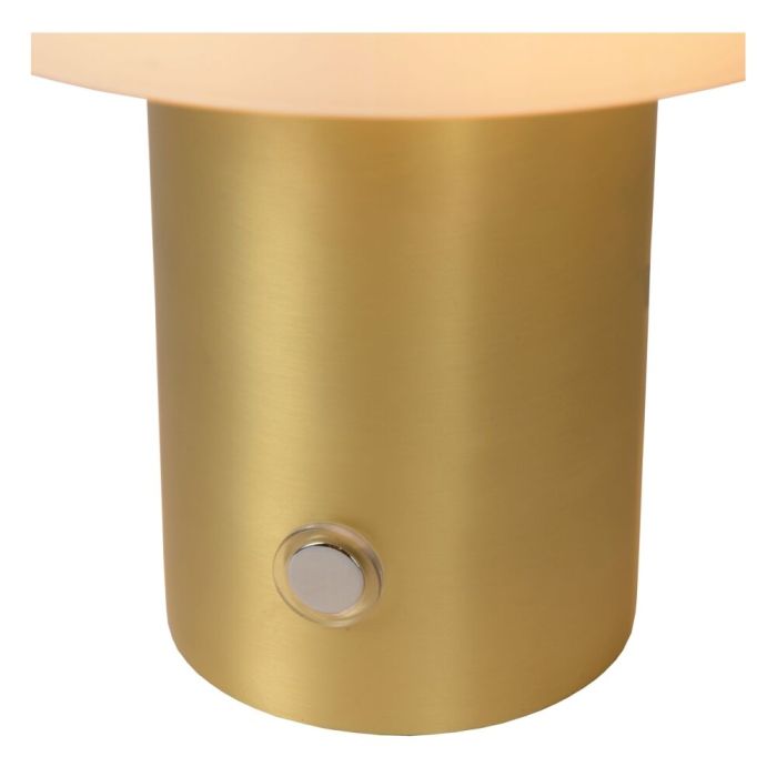 Golden table lamp rustic, Timon, with switch