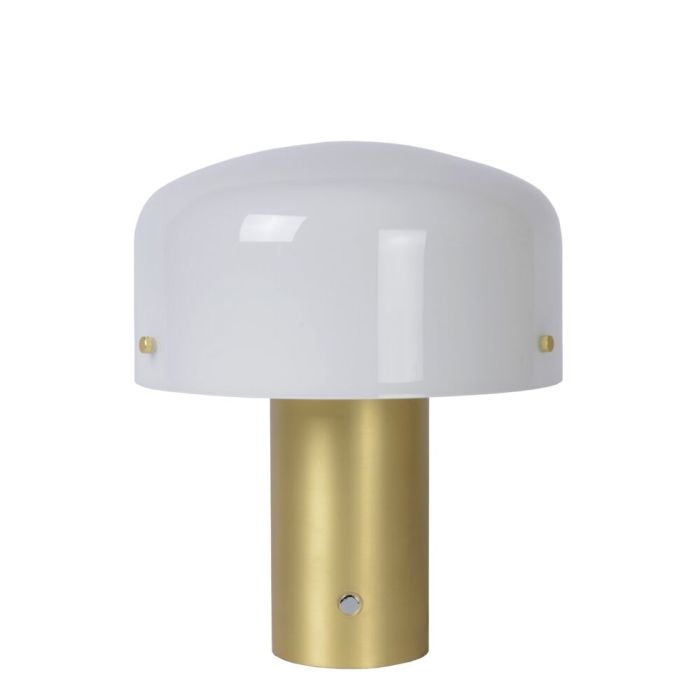 Golden table lamp rustic, Timon, with switch