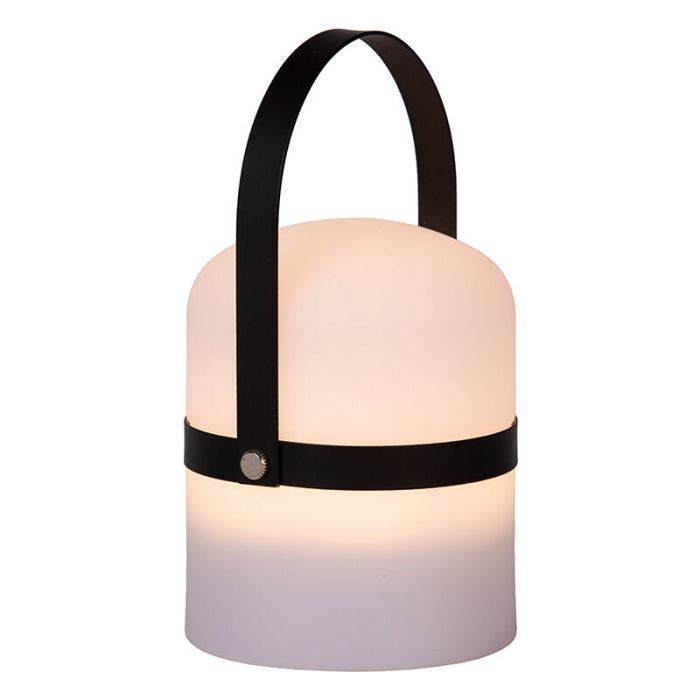 White out door table lamp modern, Little Joe, 3W, 2700K LED, IP44, with switch