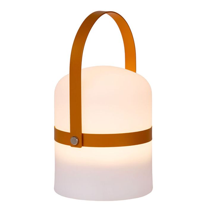 Brown out door table lamp modern, Little Joe, 3W, 2700K LED, IP44, with switch