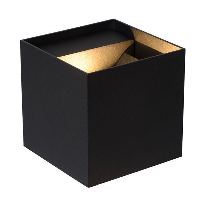 Black up down wall light modern, Axi, 6W, 2700K LED, IP54