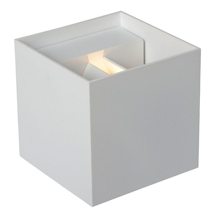 White up down wall light modern, Axi, 6W, 2700K LED, IP54