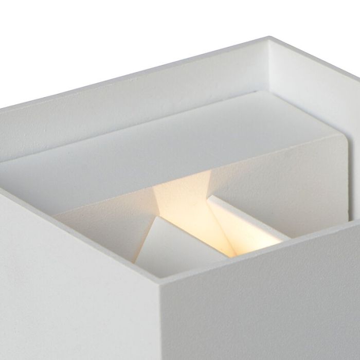 White up down wall light modern, Axi, 6W, 2700K LED, IP54