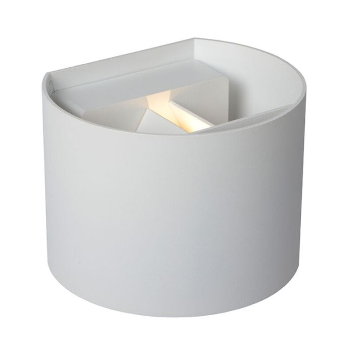 White up down wall light modern, Axi, 6W, 2700K LED, IP54