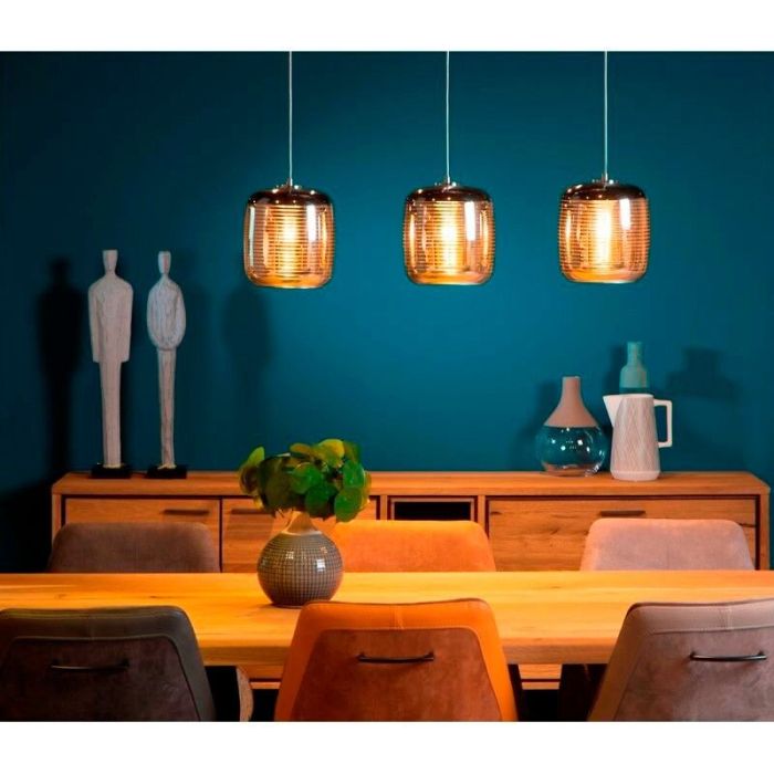 Chrome pendant light modern, Eryn