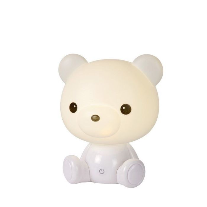 White children's table lamp, Dodo Bear, 3W, 3000K LED