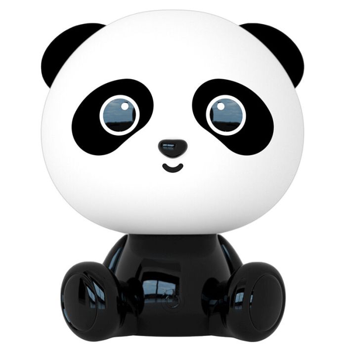 Black children's table lamp, Dodo Panda, 3W, 4000K LED