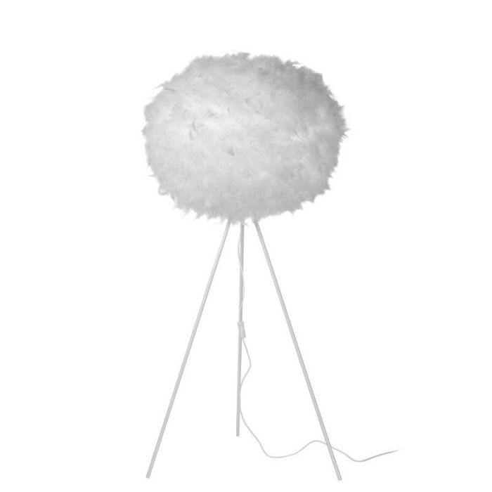 White floor lamp modern, Goosy, with switch