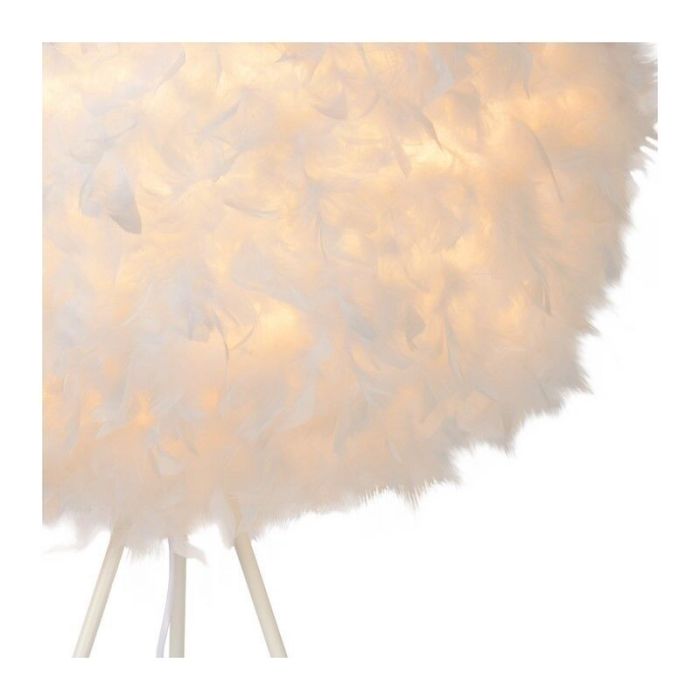 White floor lamp modern, Goosy, with switch
