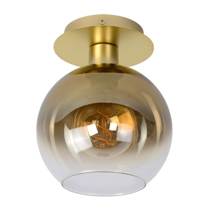 Golden flush ceiling light retro, Marius