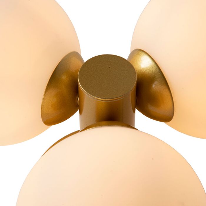 Golden bathroom ceiling light modern, Trudy, IP44