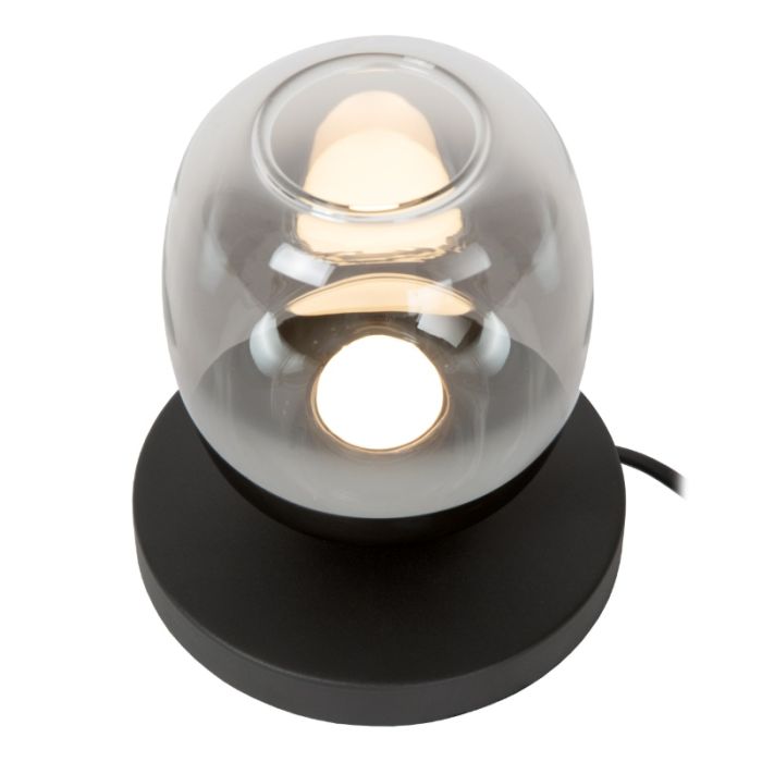 Grey table lamp modern, Tamino, 6W, 3000K LED, with switch