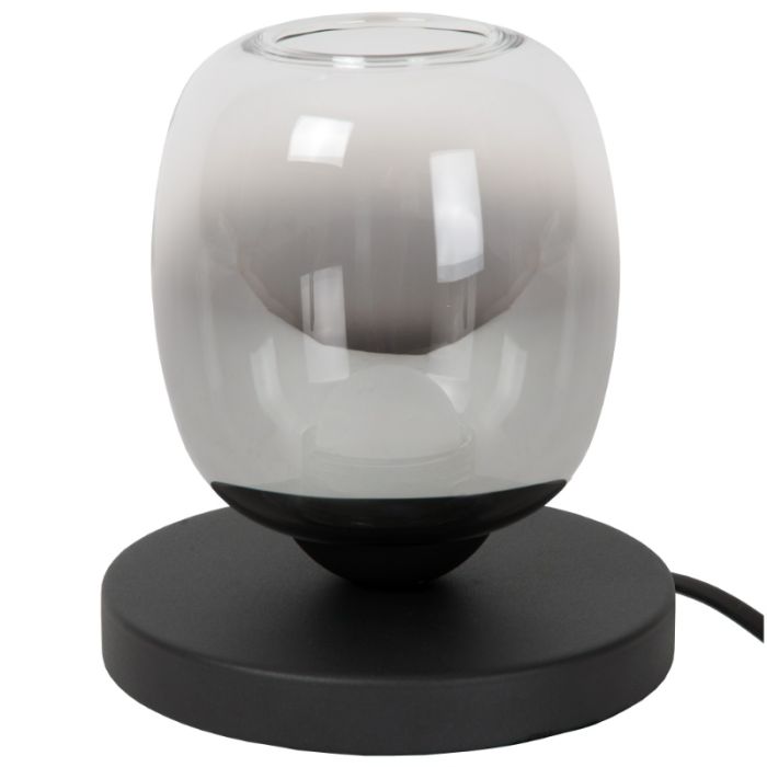 Grey table lamp modern, Tamino, 6W, 3000K LED, with switch