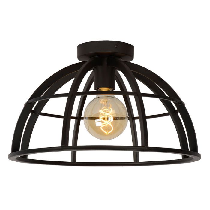Black flush ceiling light modern, Dikra