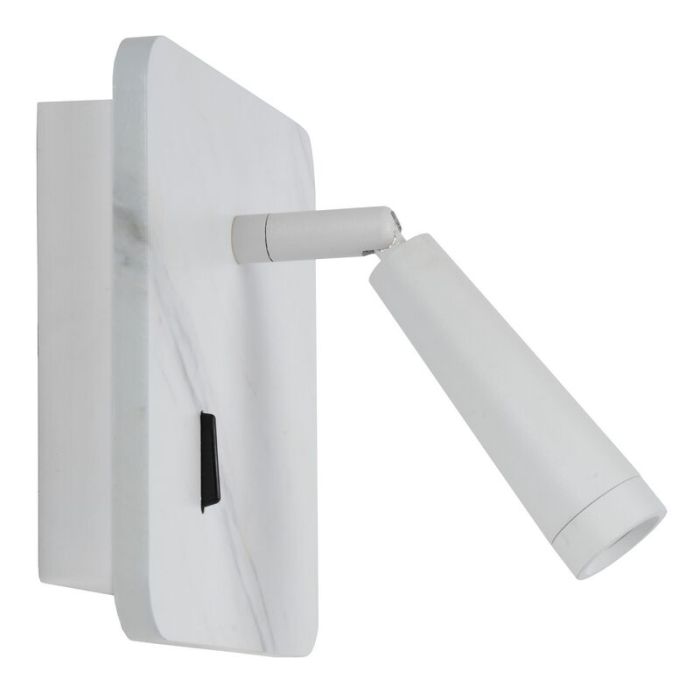 Wood wall light white, Oregon, 3W, 3000K LED, with switch