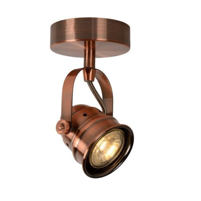 Copper ceiling spotlight rustic, Cigal