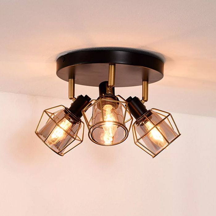 Grey ceiling spotlight vintage, Nila