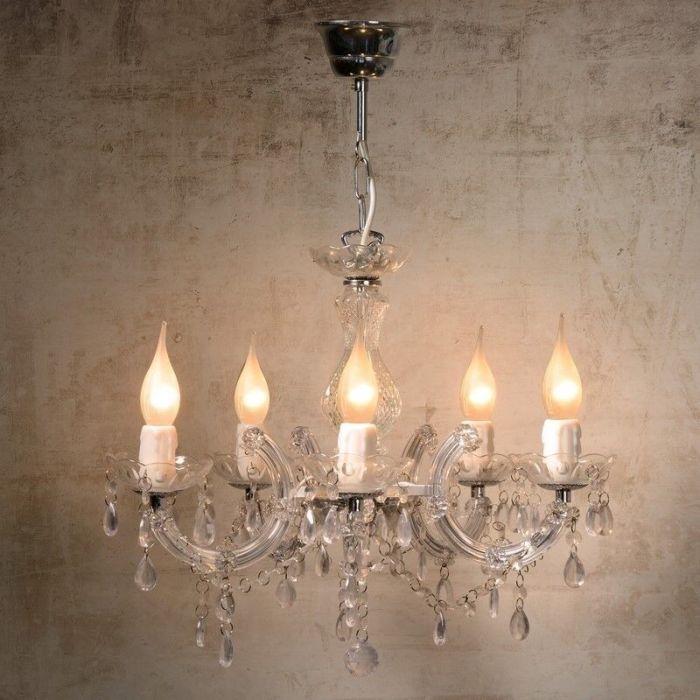 Transparent chandelier classic, Arabes