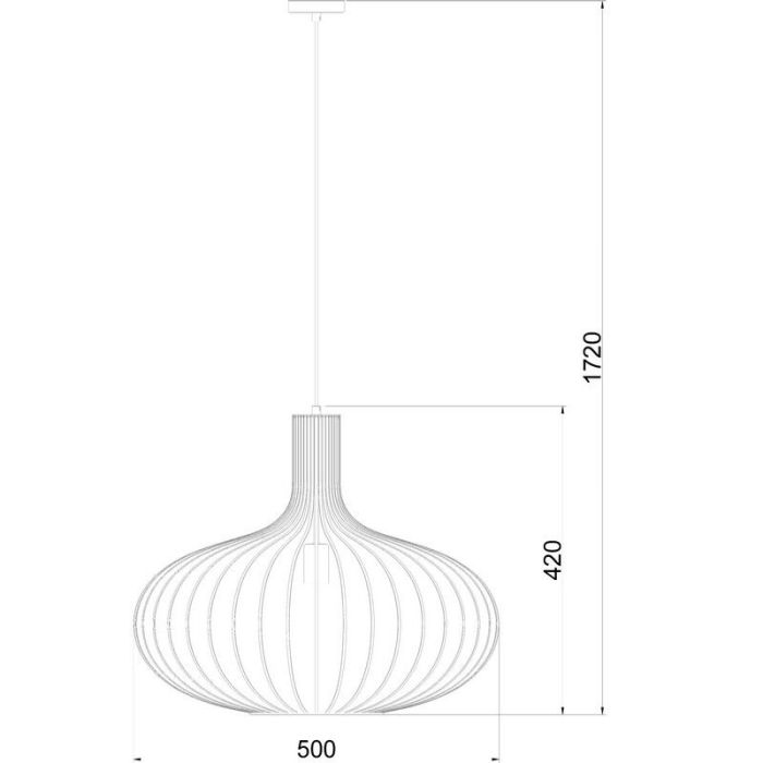 Black pendant light retro, Manuela