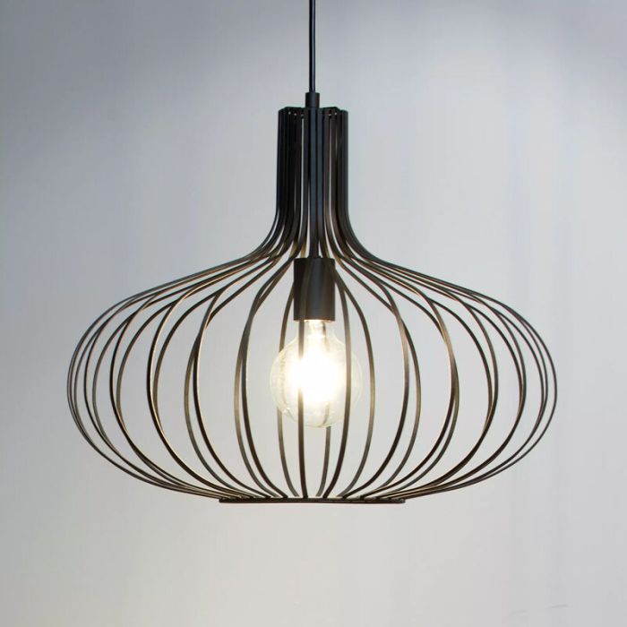Black pendant light retro, Manuela