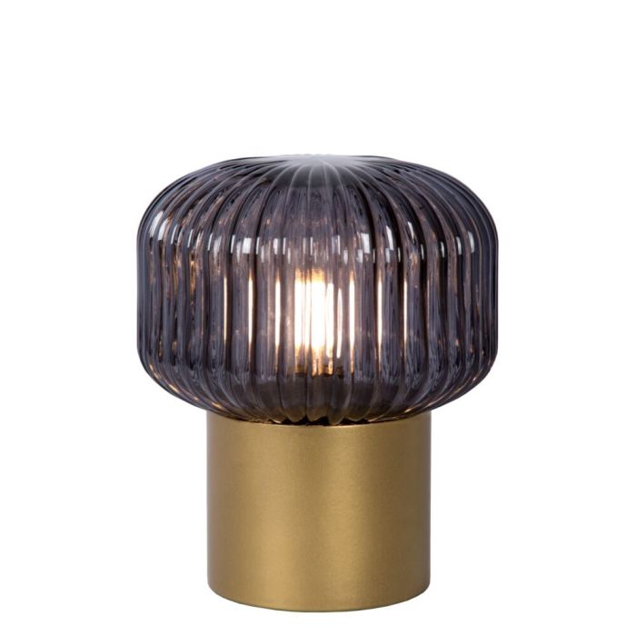 Golden table lamp retro, Jany, with switch