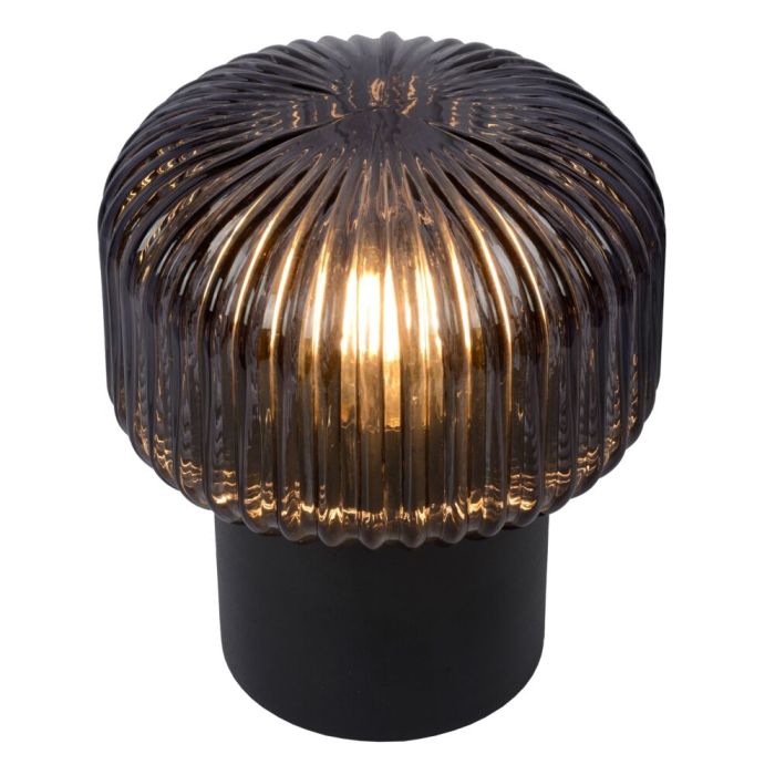 Grey table lamp retro, Jany, with switch