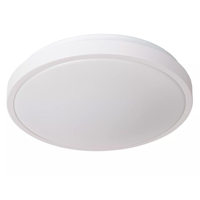 White bathroom ceiling light modern, Dasher, 18W, 2700K LED, IP44