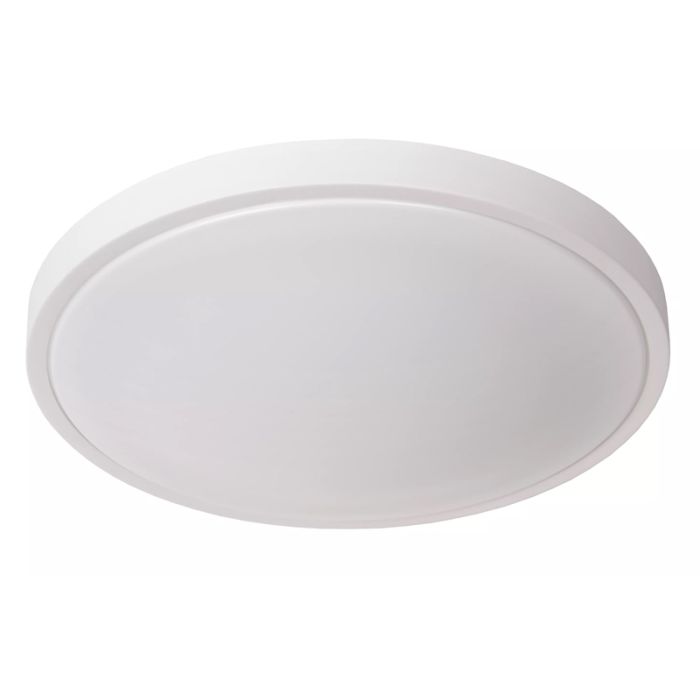 White bathroom ceiling light modern, Dasher, 24W, 2700K LED, IP44