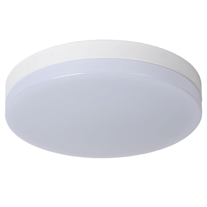 White bathroom ceiling light plastic, Biskit, 36W, 2700K LED, IP44