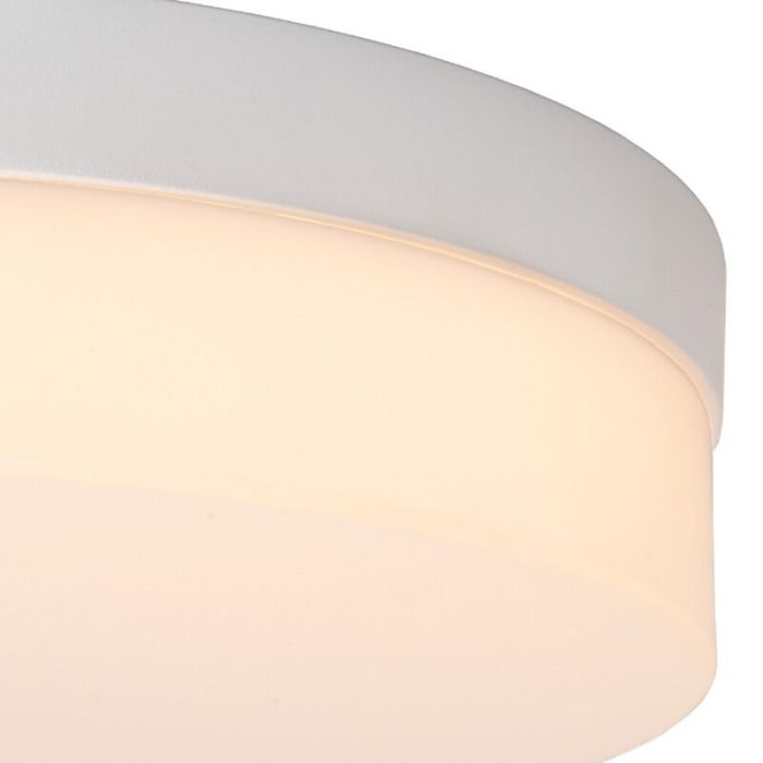 White bathroom ceiling light plastic, Biskit, 36W, 2700K LED, IP44