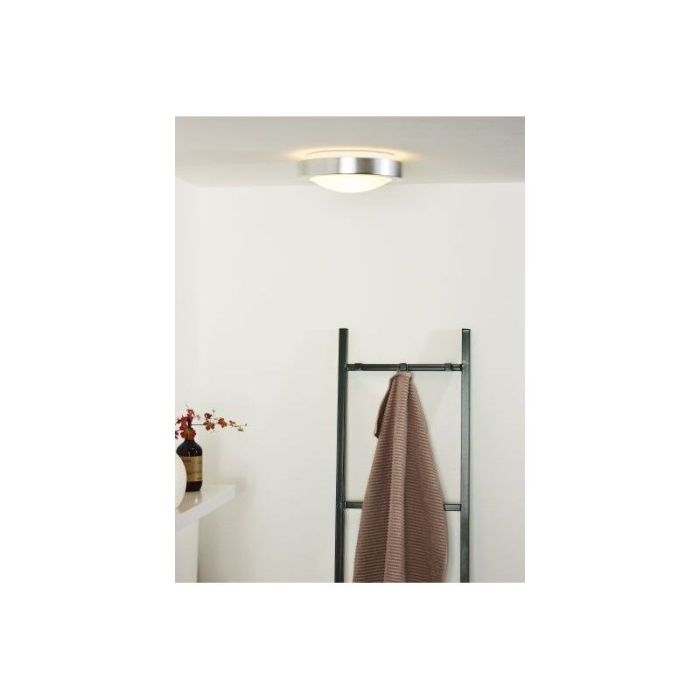 Chrome flush ceiling light plastic, Fresh, IP44