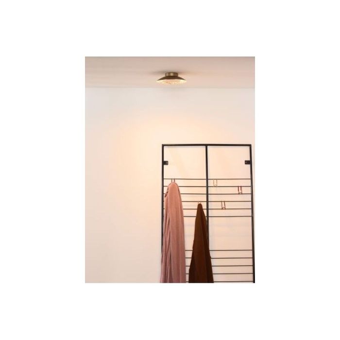 Golden flush ceiling light modern, Foskal, 6W, 2700K LED