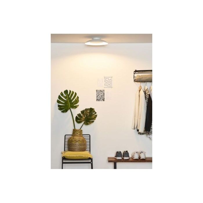White flush ceiling light modern, Foskal, 12W, 2700K LED