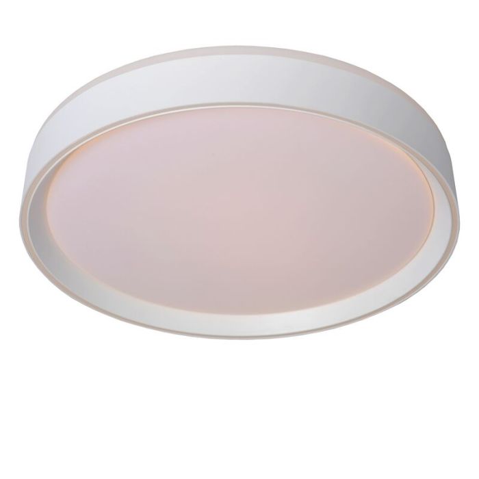 White flush ceiling light modern, Nuria, 24W, 2700K LED