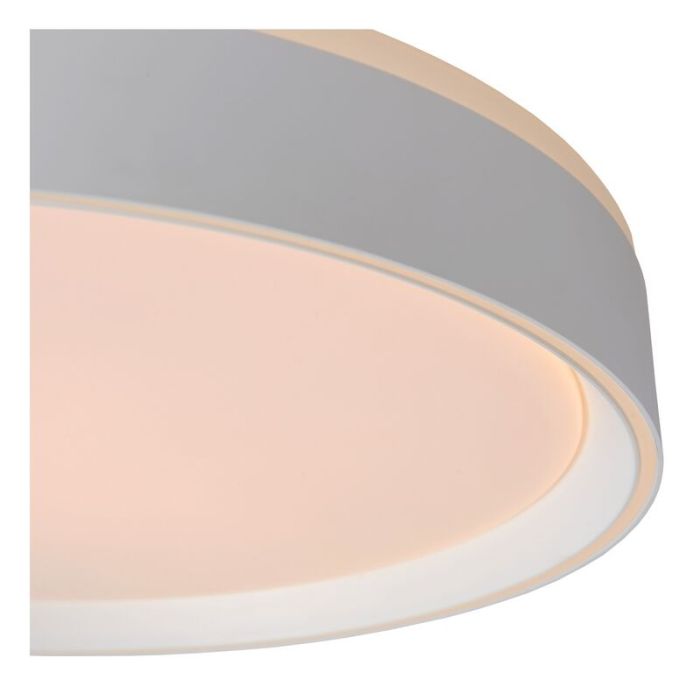 White flush ceiling light modern, Nuria, 24W, 2700K LED