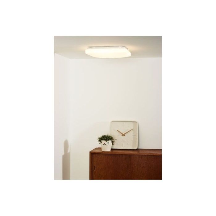 White flush ceiling light modern, Otis, 32W, 3000K LED