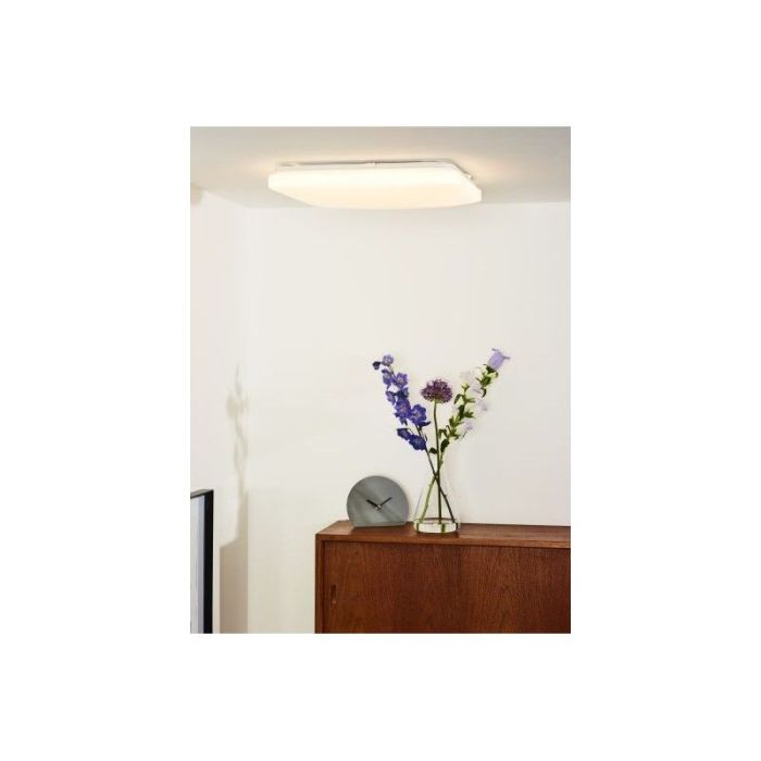 White flush ceiling light modern, Otis, 42W, 3000K LED