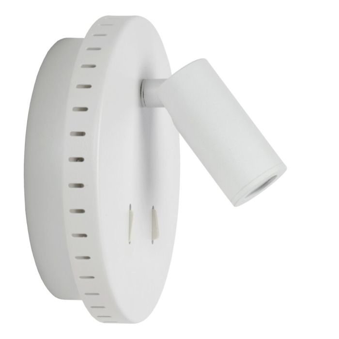 White wall light modern, Bentjer, 6W, 3000K LED, with switch