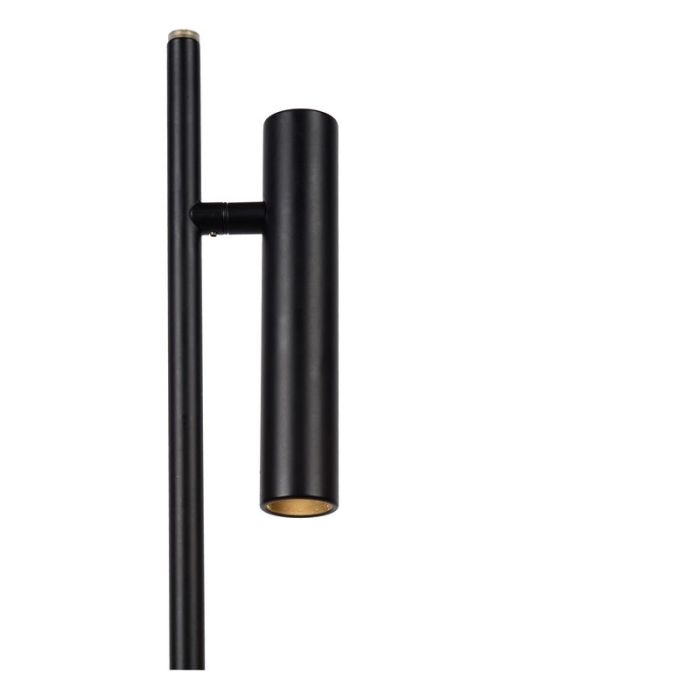 Black reading floor lamp modern, Philon, 4,5W, 3000K LED, with touch dimmer