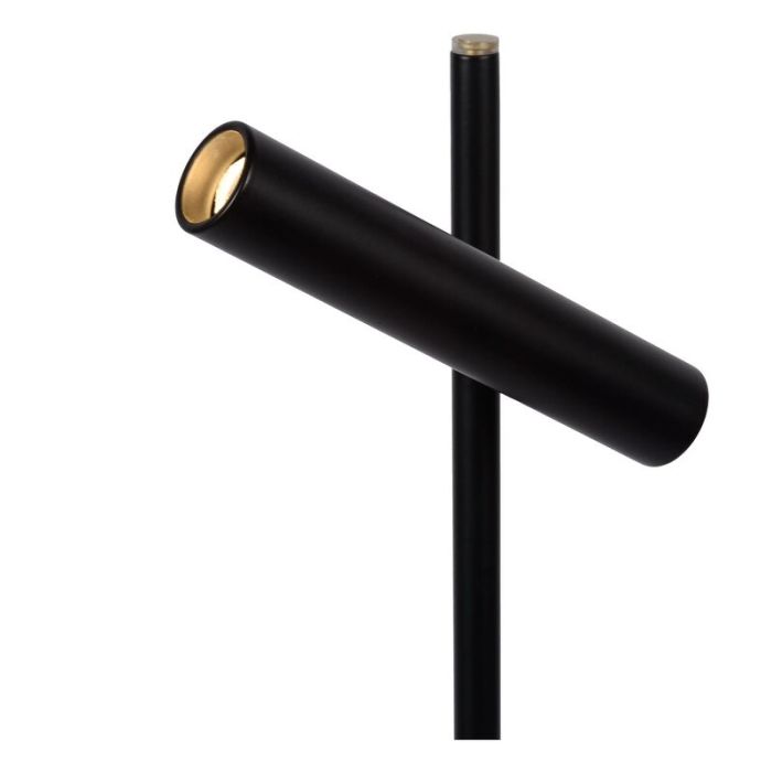 Black reading floor lamp modern, Philon, 4,5W, 3000K LED, with touch dimmer
