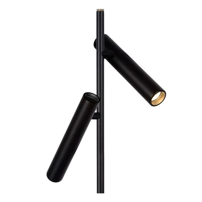Black reading floor lamp modern, Philon, 4,5W, 3000K LED, with touch dimmer